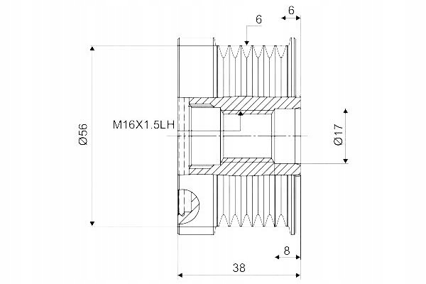 фото №2, Колесо пасове генератора volvo valeo