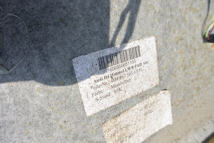 фото №14, Стеля алькантара audi a8 4h довгий панорама beż