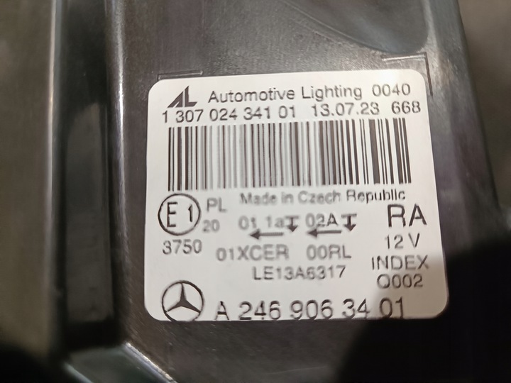 фото №9, Mercedes w246 лампа праві перед передня a2469063401