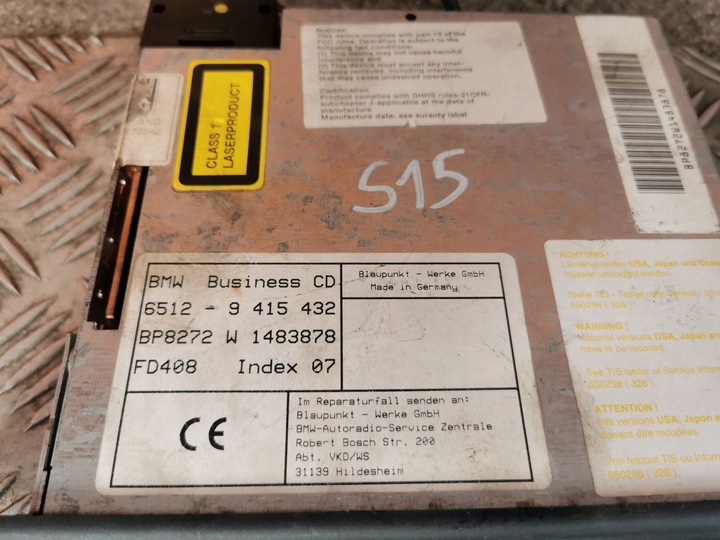 фото №3, Bmw e39 радио cd 9415432