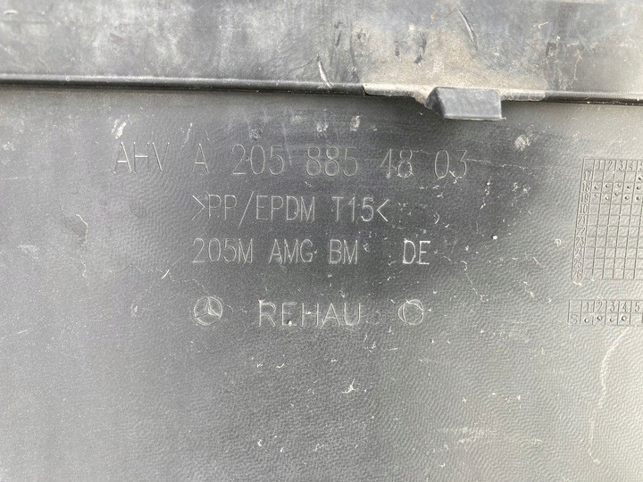 фото №11, Mercedes-benz w205 43amg 63amg дифузор накладка a2058854803 спойлер