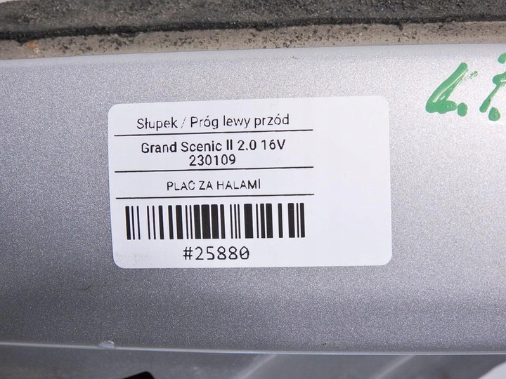 фото №6, Порог стойка левый перед ted69 scenic ii