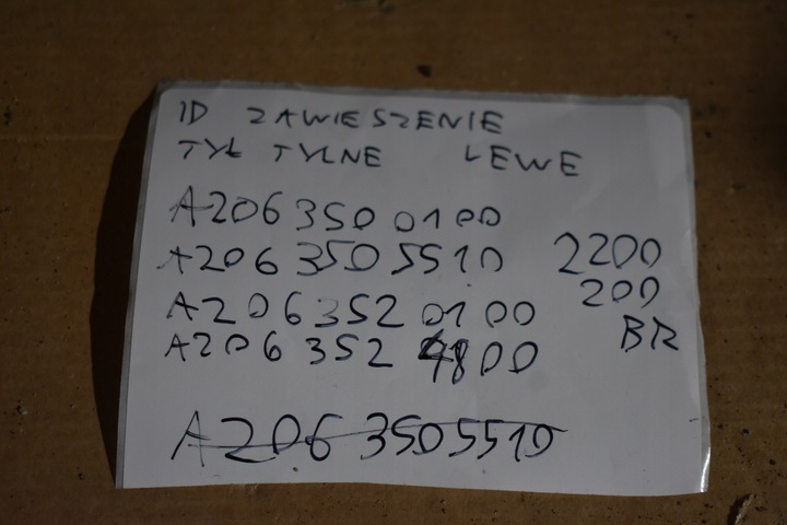 фото №6, Идеальные подвешивание зад задние левая mercedes w206 1