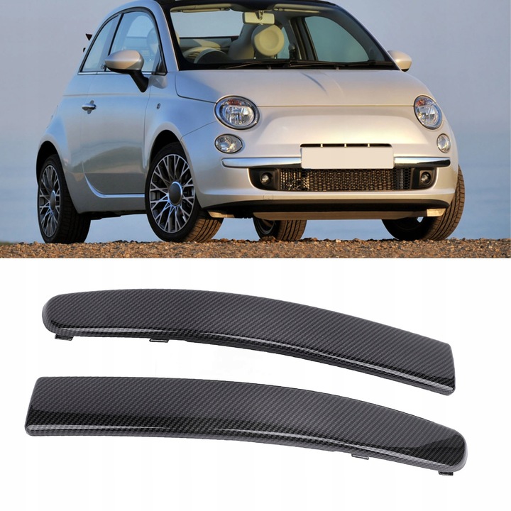 фото №9, 1 пара передні бампер нижня оздоблення 735455057 зразок волокна wb