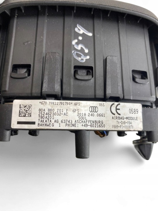 фото №15, Audi q5 sq5 подушка безопасности подушка безопасности руль