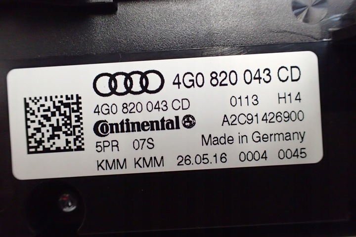 фото №10, Audi a7 4g панель кондиционера 4g0820043cd