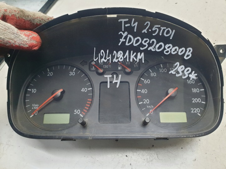 фото №6, Панель приборов vw t4 2.5 tdi 7d0920800b