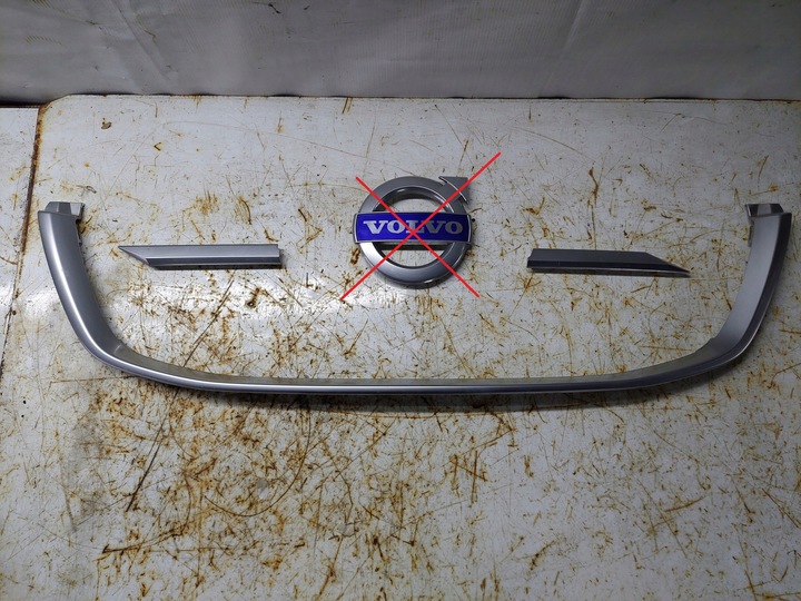 фото №1, Volvo xc60 i 1 08-13 хром решітка решітка радіатора перед переднє знак емблема