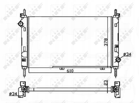 фото №2, 509528a nrf радиаторов воды
