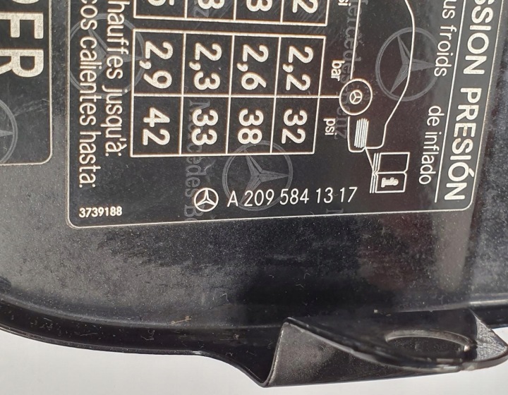 фото №5, Кришка заливання пального 197 mercedes w209 a2095841317