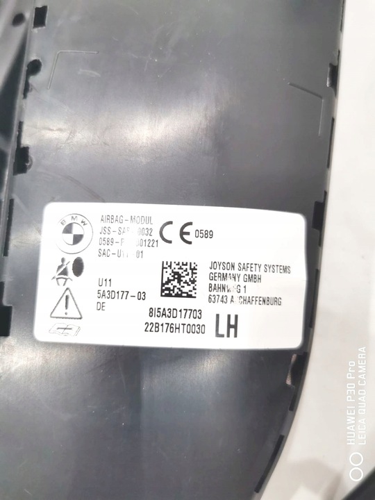 фото №6, Bmw x1 u11 новий модель подушки сидіння подушка безпеки fotelowy внутрішня сторона 2 sz