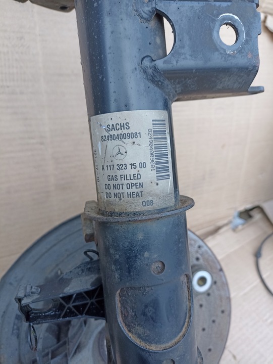 фото №9, Mercedes w117 cla250 поворотна опора амортизатор mcpherson  амортизатор ступиця лівий перед