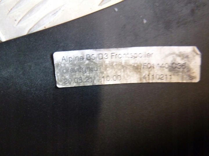 фото №10, Bmw 3 g20 g21 alpina b3 спойлер бампер переднее