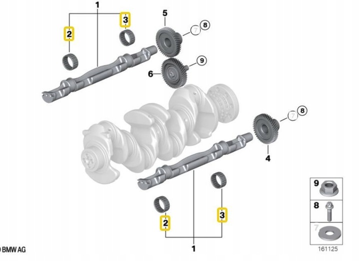 фото №1, Bmw подшипник igiełkowe 30/37mm вал расширительного