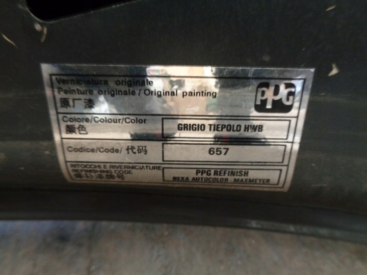 фото №9, Капот lancia musa 2003-2012r. код кольору 657 grigio tiepolo