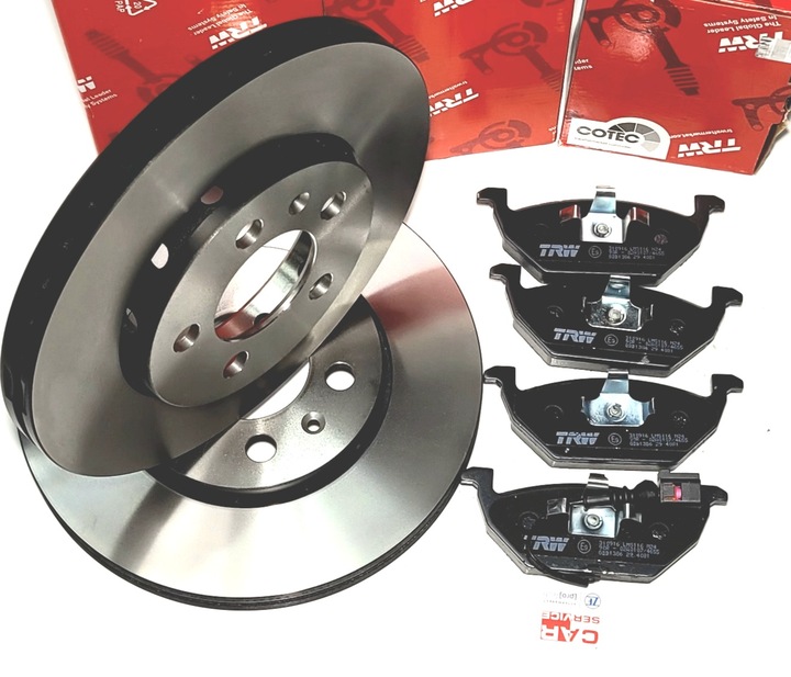 фото №1, Trw диски + тормозные колодки перед df4850s gdb1683 ford mondeo mk4 iv galaxy ii
