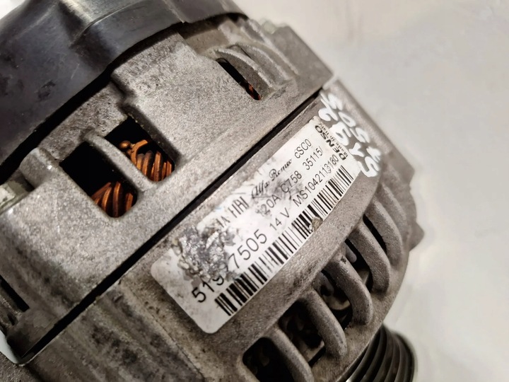 фото №6, Генератор 51927505 fiat panda iii 1.3 mjet 12-