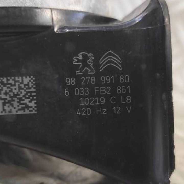 фото №9, Клаксон сигнал звуковой citroen berlingo iv peugeot partner iv 9827899180