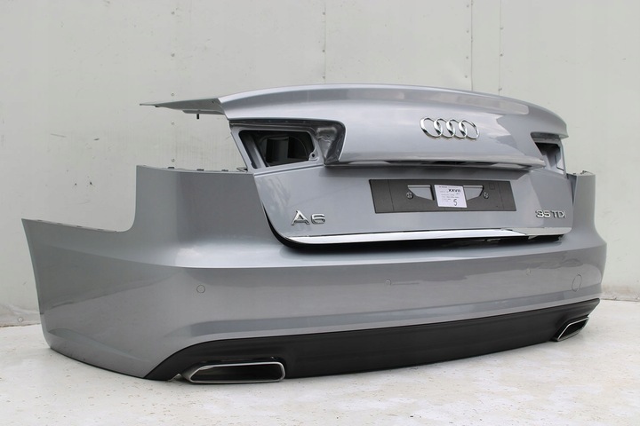 фото №12, Audi a6 sedan зад бампер задній кришка багажника 4g 4g5 лампи q2q2 lx7p сірий