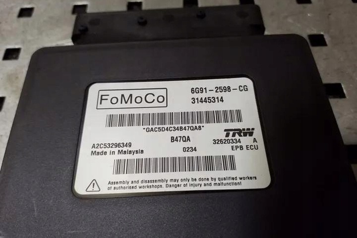 фото №1, Модуль гальма ручного volvo xc70 ii 31445314 2.0l дизель 120kw 2015