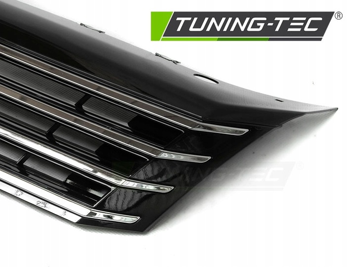 фото №2, Решётка радиатора решётка vw passat b7 10-14 хром чёрный