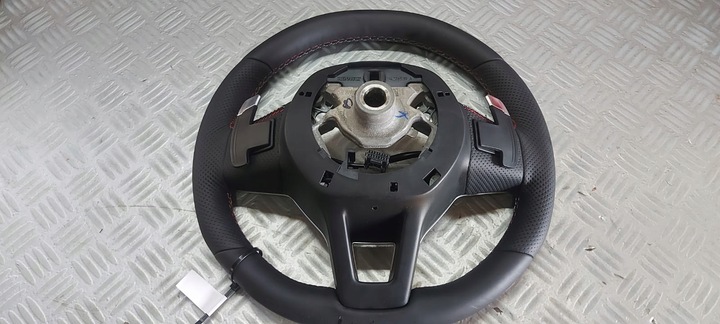 фото №6, Руль лепестки кожа clio v многофункциональный