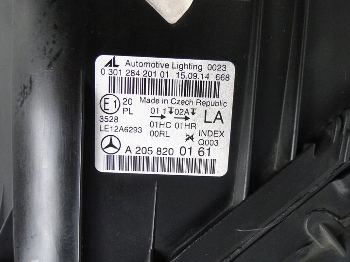 фото №7, Mercedes c клас w205 205 лампа ліва h7 чорна