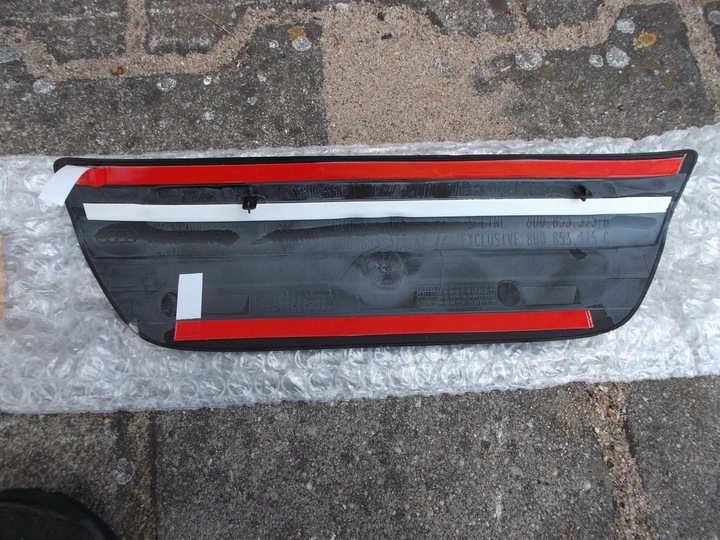 фото №3, Q3 s-line 8u планка порогова поріг задня ліва зад 8u0853375b нова