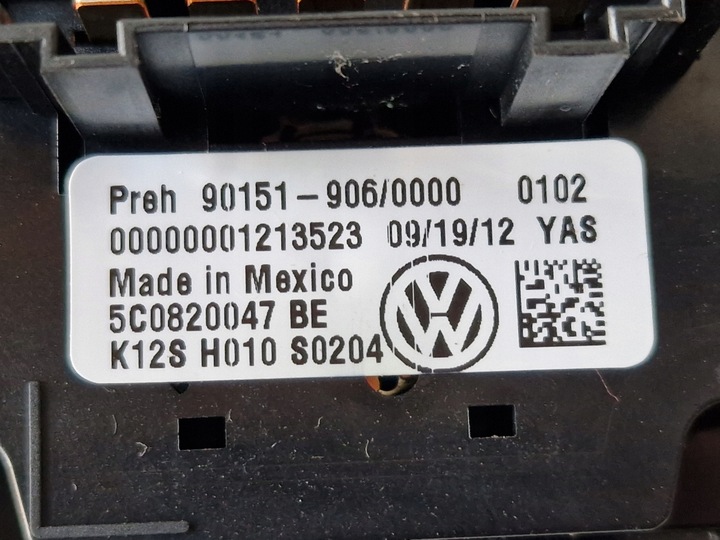 фото №14, Панель кондиционера воздуховод vw jetta vi 5c6 2.0 fsi