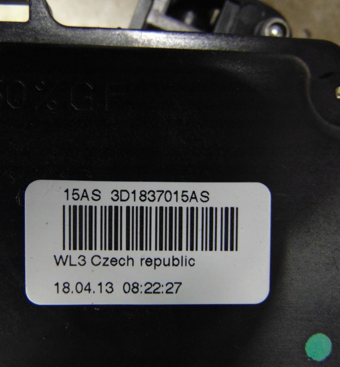 фото №9, Замок дверь левый перед переднее vw touran i рестайлинг 9pin контактов европа