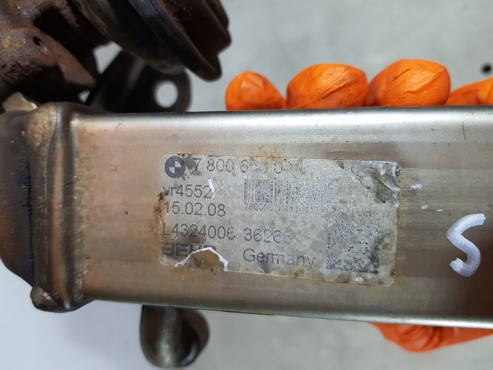 фото №9, Радиатор выхлопных газов egr 7800653 bmw e90 e91 e87 e60 2.0d n47d20a