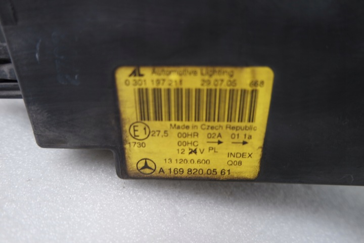 фото №14, Лампа перед ліва лінза mercedes a клас w169 європа