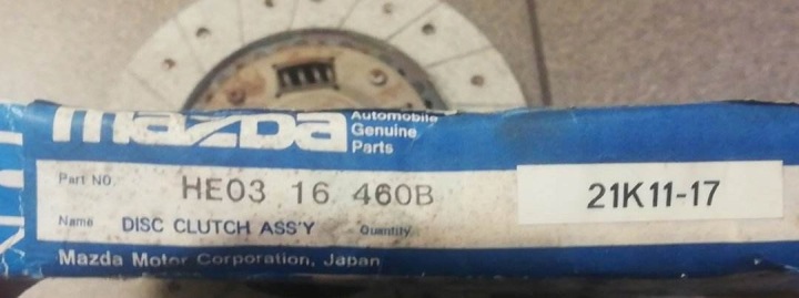 фото №6, Mazda 323 bj 2.0b диск сцепления (ведомый диск, фрикционный) оригинал he0316460b