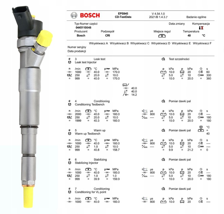 фото №2, Інжектор форсунка bosch bmw 5 e39 525d 2.5 d