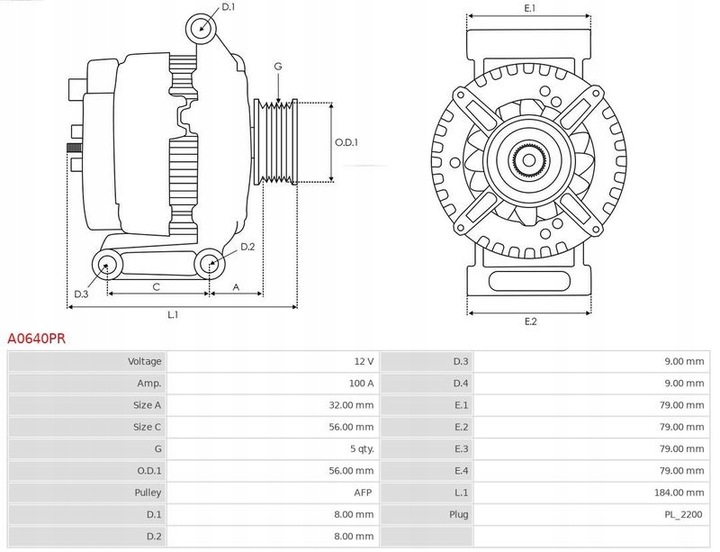 фото №10, Генератор as-pl a0640pr opel astra signum vectra z22se z20net z22yh