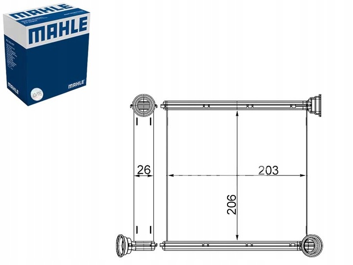 фото №16, Mahle ah256000s теплообмінник тепло ogrzewani інтер'єру