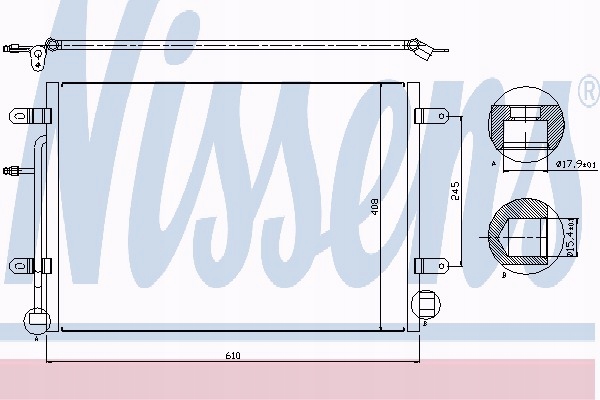 фото №14, Радиаторов кондиционера nissens 94851 8e0260401q