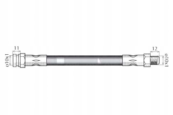 фото №1, Шланг гальмівний nk mb857533 mb857546 mr129752 mr