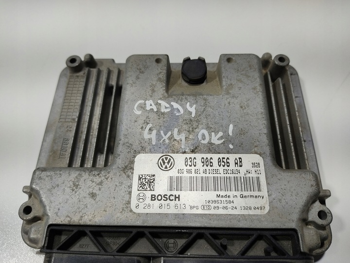 фото №9, Компьютер volkswgen caddy iii 1.9 tdi 0281015613 03g906056ab 2003-2009