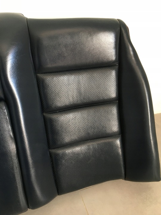 фото №7, Задні спинка диван синя темно-синя шкіра mercedes w124 cabrio a124