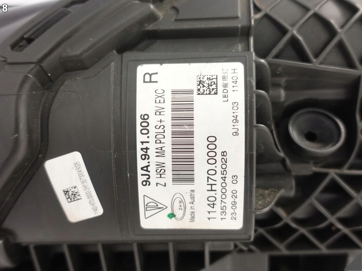 фото №9, Porsche taycan 9j1 лампа полный led matrix pdls+ exc правая перед +модуль