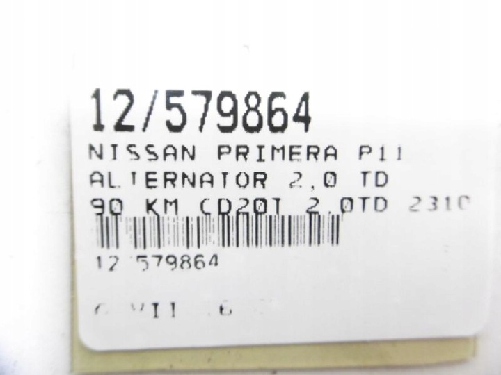 фото №7, Primera p11 генератор 2,0td 231002j600