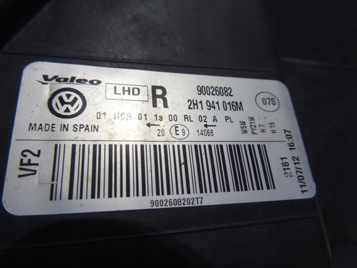 фото №10, Vw amarok 2h1 фара правая 2h1941016m llu