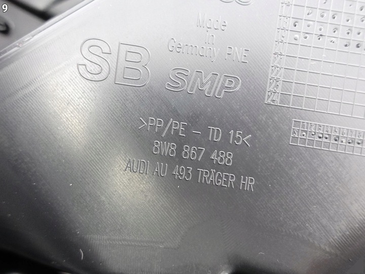 фото №10, Audi a5 s5 rs5 sportback 8w8 f5 оббивка боковина двері правих зад