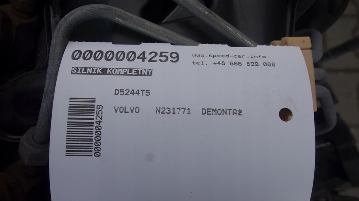 фото №7, Volvo s60 v70 xc60 двигатель 2.4d d5 d5244t5