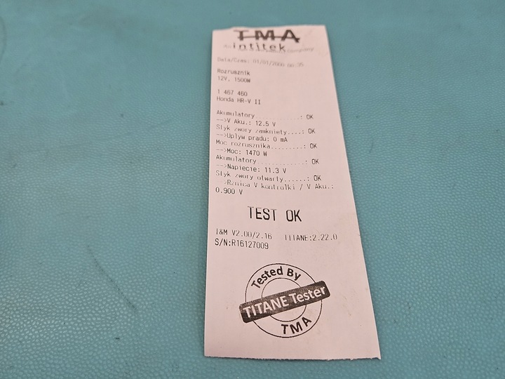 фото №6, Тест стартер honda hr-v ii 13-18 1.5 16v sm-75002