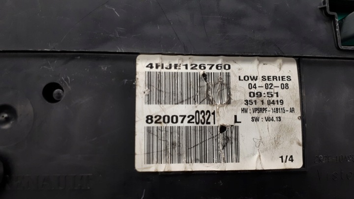 фото №9, 8200720321 спідометр  renault megane ii 1.5dci