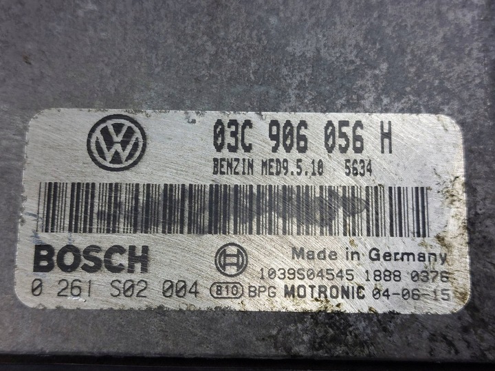 фото №2, Набір стартовий volkswagen golf v 1.4 fsi 03c906056h 0261s02004