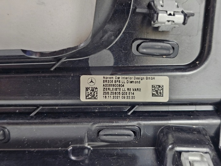 фото №9, Dekor молдинг защита консоли панели mercedes w206 c класс a2066801004