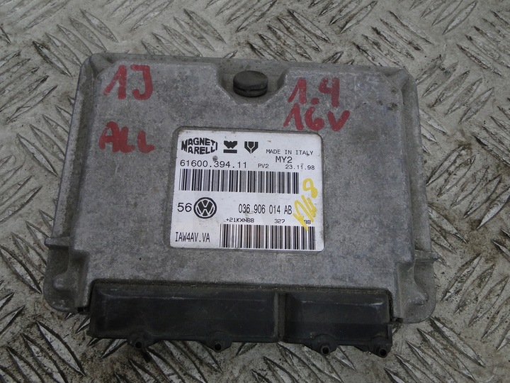 фото №1, Блок управления двигателя ecu vw golf iv 1j 1j0 1.4b 036906014ab